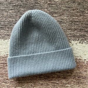 Club Monaco Blue Ribbed Beanie